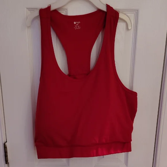 Red Athletic Tank and Capri Leggings Set - Picture 9 of 9